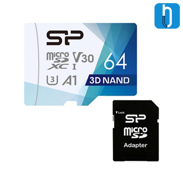 کارت حافظه microSDXC سیلیکون پاور مدل Superior Pro ظرفیت 64 گیگابایت همراه با آداپتور