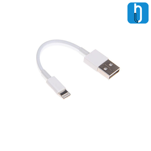 کابل شارژ اصلی کوتاه USB به لایتنینگ اپل طول 0.2 متر