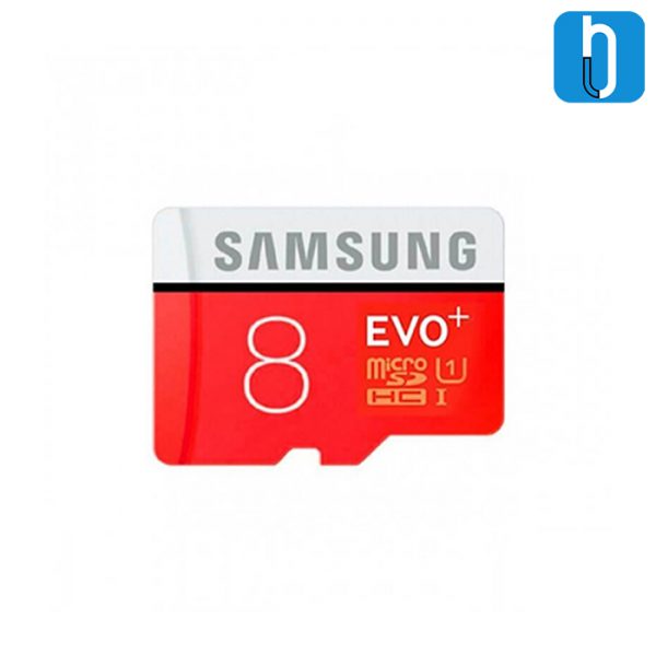 کارت حافظه microSDXC سامسونگ مدل Evo Plus ظرفیت 8 گیگابایت همراه با آداپتور